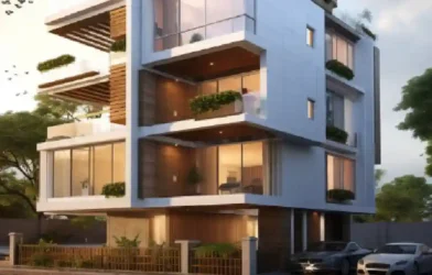 Stilt-plus-four floor