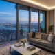 Create a 1200 x 628 pixel image which must be copyright free and realistic image for the article _Luxury Floors_ 80x80